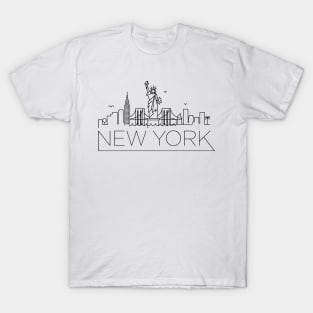 New York Minimal Skyline T-Shirt